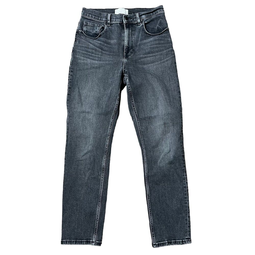 Everlane Jeans Size 28 High Waist‎ Straight Black Vintage Wash Stretch Women’s